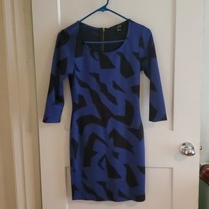 XXI s/p blue and black dress